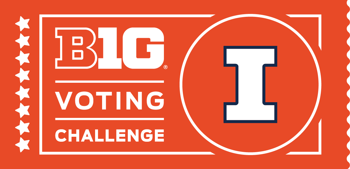 Big Ten Voting Challenge University of Illinois logo